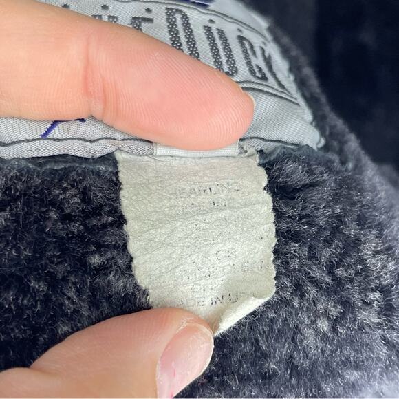 Blue Duck Vintage Hooded Shearling Leather Jacket Size S - Picture 3 of 5